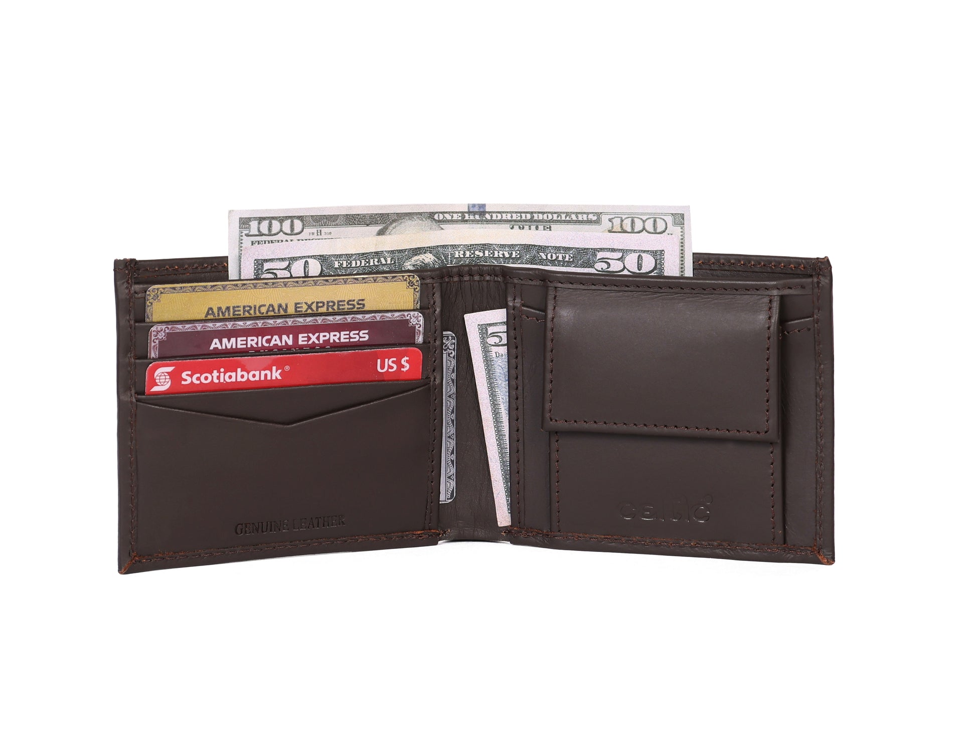 Celtic Genuine Leather Bi-Fold Wallet with Coin Pocket | Slim & Stylish Men’s Wallet