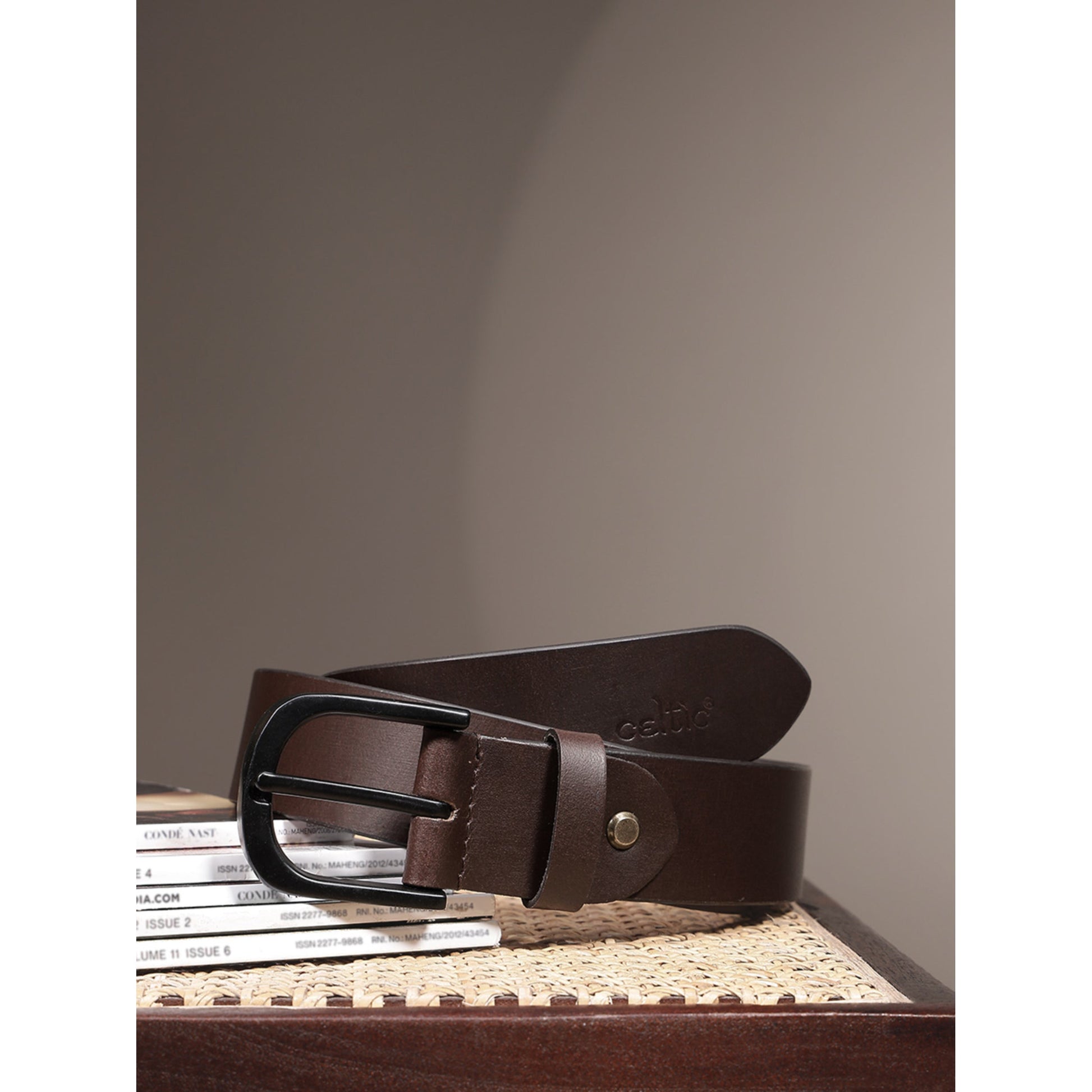 Genuine Leather Black Waist Accessory Durable Metal Buckle Formal Casual Wear