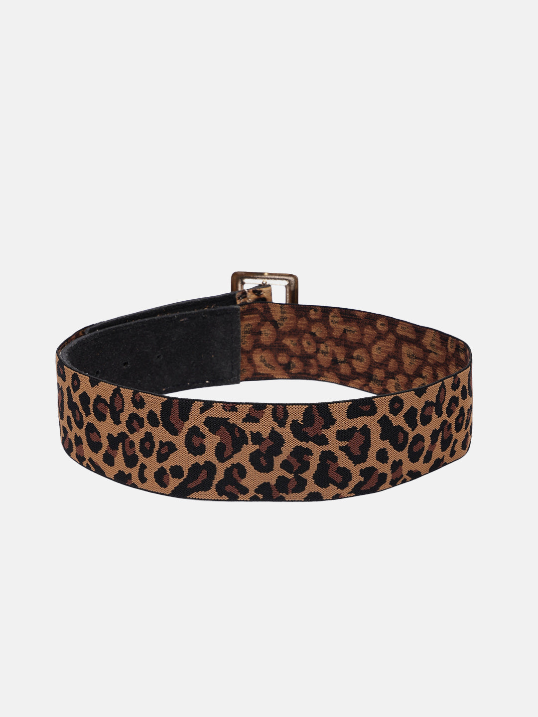 Premium Leopard Print Women’s Belt | Animal Print with Crystal Buckle