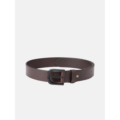 Genuine Leather Black Waist Accessory Durable Metal Buckle Formal Casual Wear