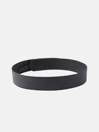 Celtic Classic Black Genuine Leather Belt for Women | Elegant Slim Adjustable Formal & Casual Belt