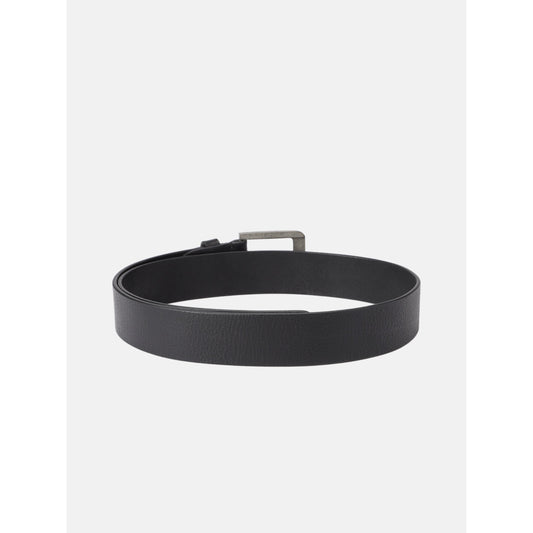 Genuine Leather Black Waist Accessory Durable Metal Buckle Formal Casual Wear