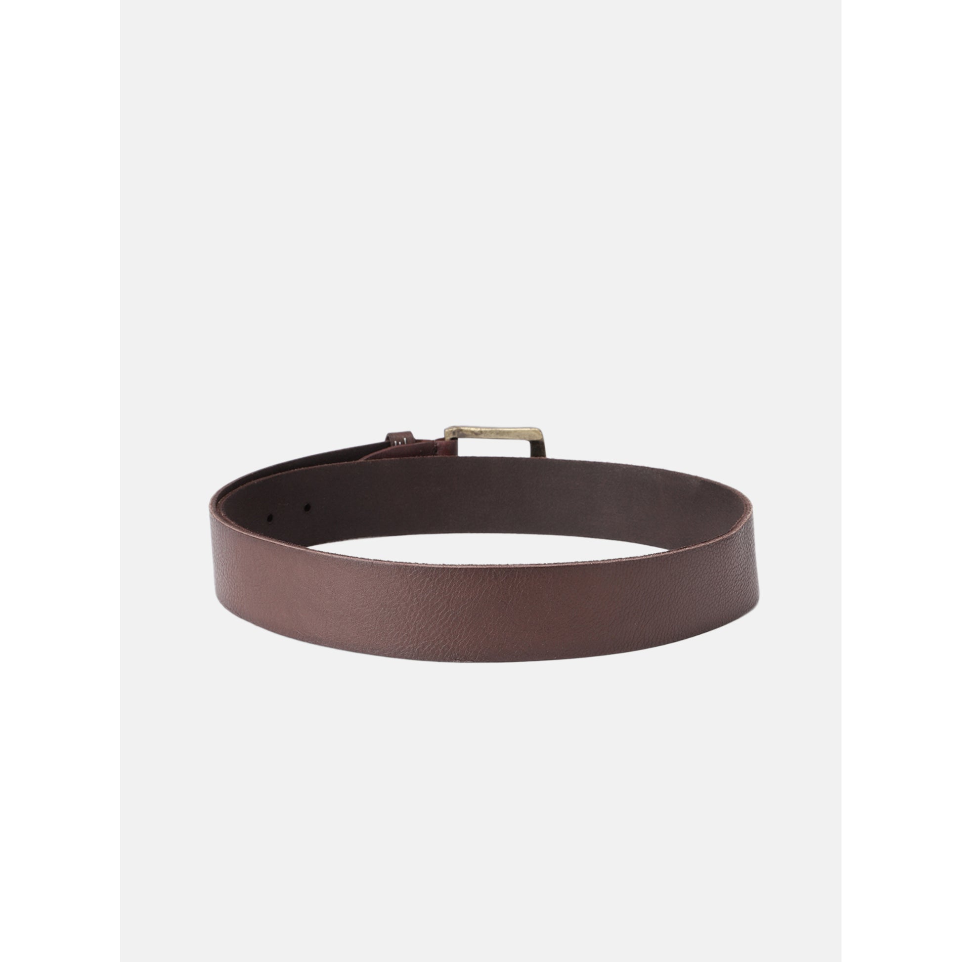 Men Genuine Leather  Waist Accessory Silver Buckle Casual Formal