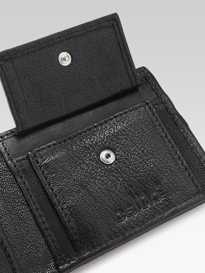 Premium Hand-Woven Leather Wallet with Coin Pocket & Multi-Card Storage by Celtic