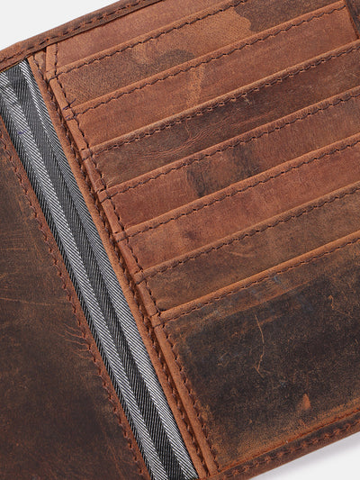 Premium Vintage Brown  Leather Card Holder Wallet Slim & Stylish
