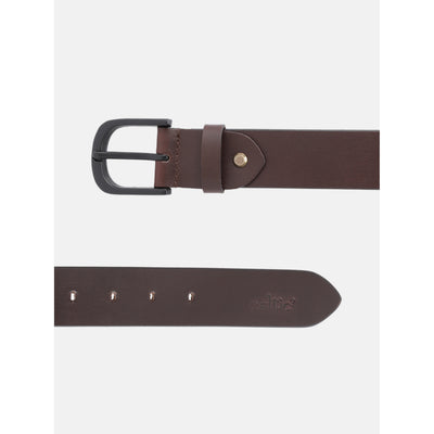 Genuine Leather Black Waist Accessory Durable Metal Buckle Formal Casual Wear