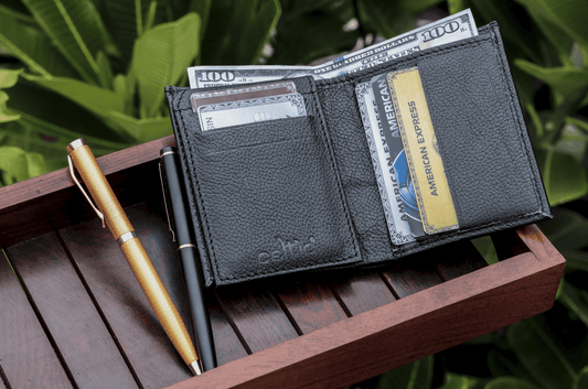 Introducing our Black Leather Wallet ƒ???????? A Timeless Classic - CELTICINDIA