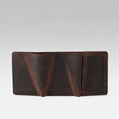 Premium Vintage Leather Trifold Wallet | Stylish Slim Card Holder for Men with Multiple Slots