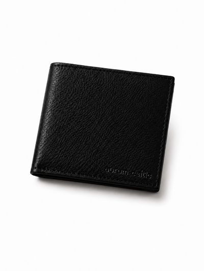 Premium Hand-Woven Leather Wallet with Coin Pocket & Multi-Card Storage by Celtic