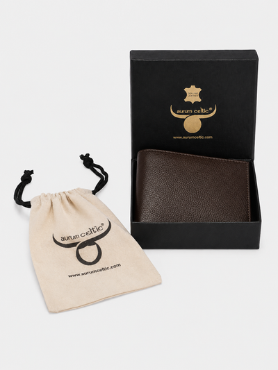 Premium Genuine Leather Belt & Wallet Combo – Classic Brown