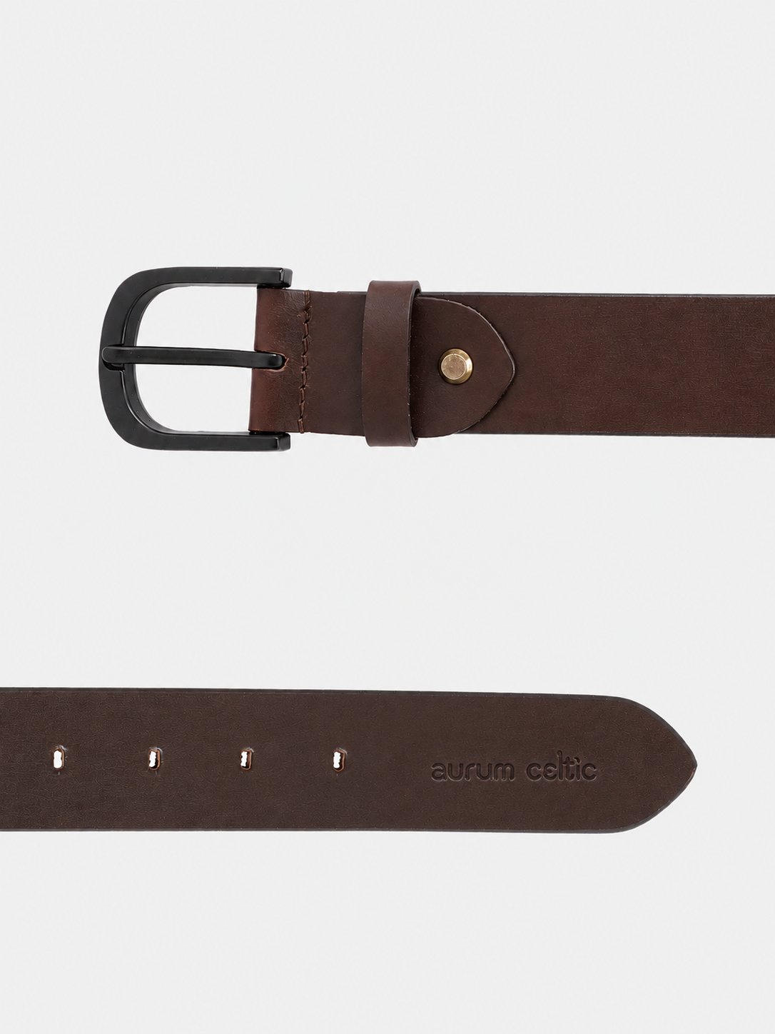 Premium Genuine Leather Belt & Wallet Combo – Classic Brown