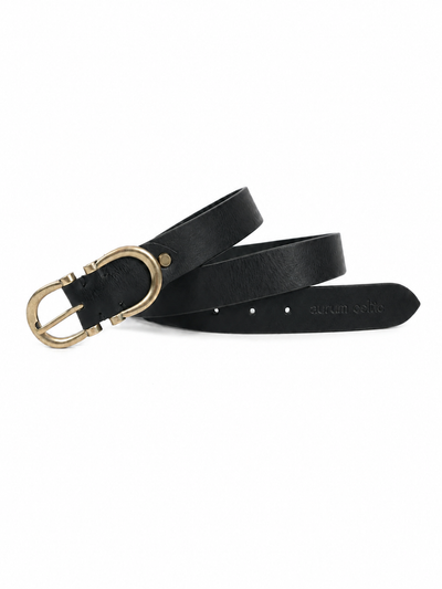 Premium Genuine Leather Belt & Wallet Combo – Black Gift Set