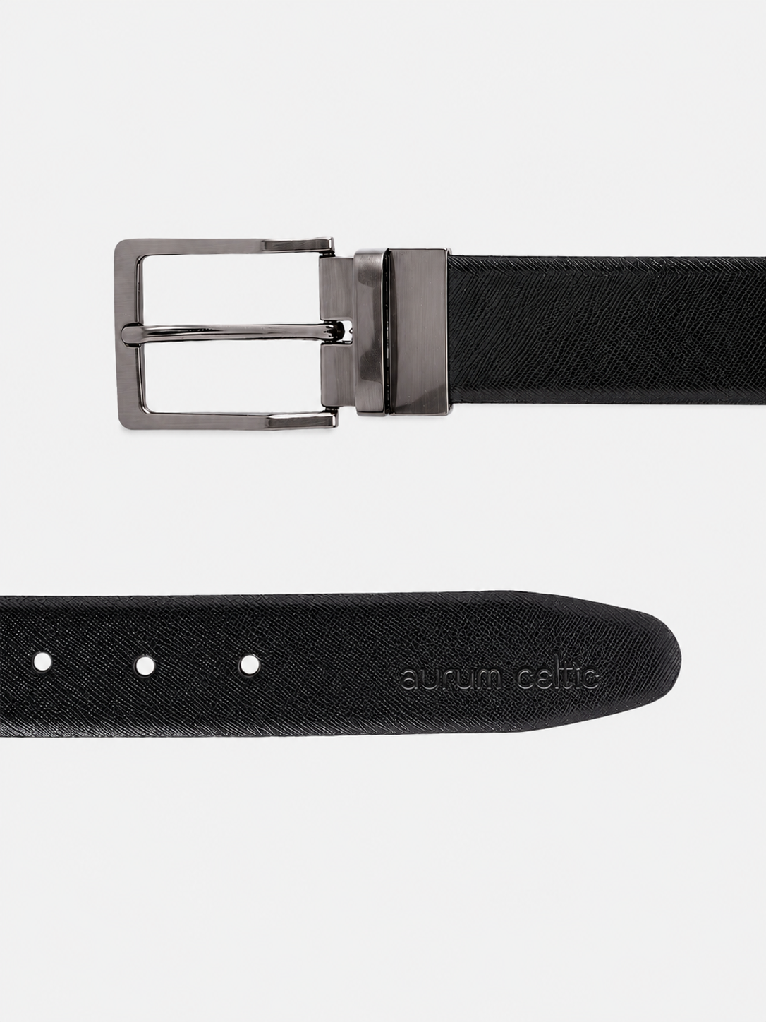 Premium Genuine Leather Belt & Wallet Combo – Classic Black