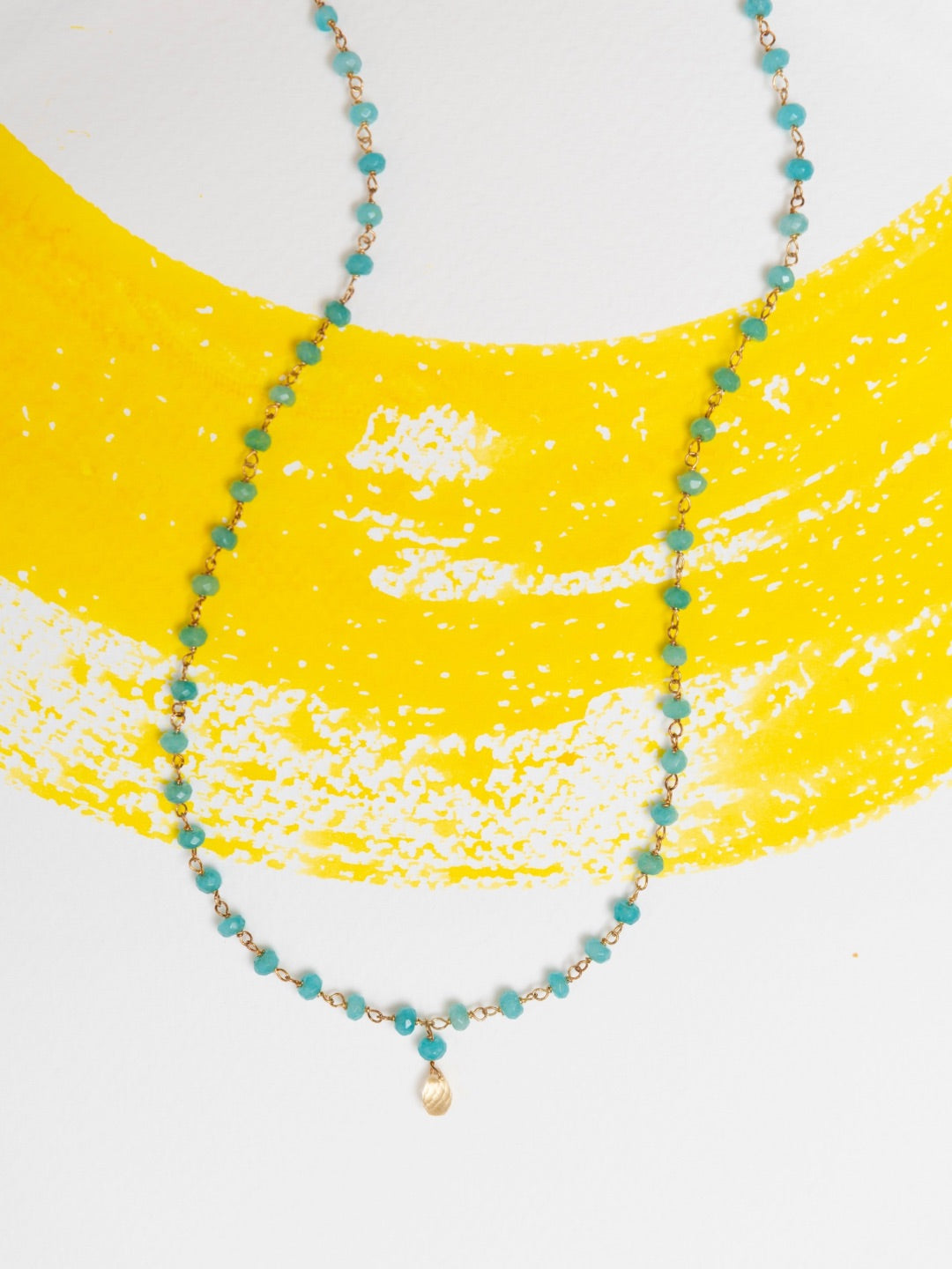 Mairi Small Beads Necklace with Turquoise Jade & Citrine